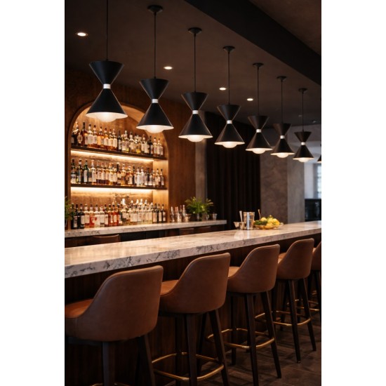 Industrial Μονόφωτο N.3024 – Μαύρο Φωτιστικό Αλουμινίου