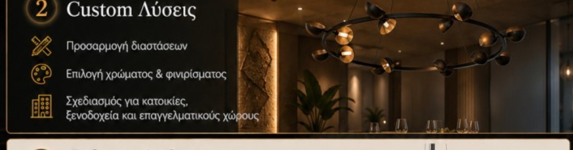 Ο Απόλυτος Οδηγός Φωτισμού: Custom Φωτιστικά & Ειδικές Κατασκευές