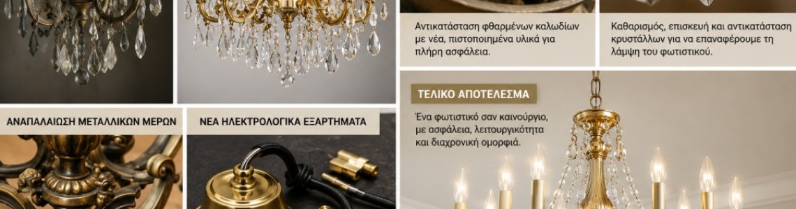 Αναπαλαίωση και Επισκευή Φωτιστικών: Δώστε Νέα Ζωή στα Παλιά σας Φωτιστικά