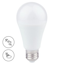 Λάμπα LED E27 6W 3000K με Αισθητήρα Κίνησης & Λυκόφωτος Eko-Light
