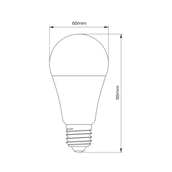Λάμπα LED E27 6W 3000K με Αισθητήρα Κίνησης & Λυκόφωτος Eko-Light