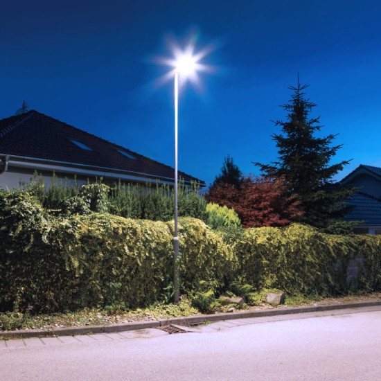 Ηλιακό Φωτιστικό Δρόμου Kers 200W 1200lm 6500K IP44 με Αισθητήρα Κίνησης
