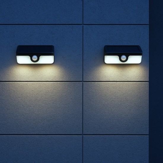 Ηλιακό Φωτιστικό Τοίχου LED Link 5W 500lm 4000K με Αισθητήρα Κίνησης – Μαύρο