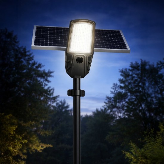 Ηλιακό Φωτιστικό Δρόμου Kobra II 400W 2400lm 4000K IP65 με Ξεχωριστό Πάνελ Ηλιακό Φωτιστικό Δρόμου Kobra II 400W 2400lm 4000K IP65 με Ξεχωριστό Πάνελ