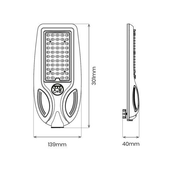 Ηλιακό Φωτιστικό Venice 50W 450lm 4000K IP65 με Αισθητήρα Κίνησης