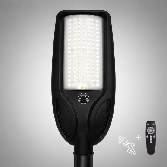Ηλιακό Φωτιστικό Δρόμου Venice 100W 750lm 4000K IP65 με Αισθητήρα Κίνησης