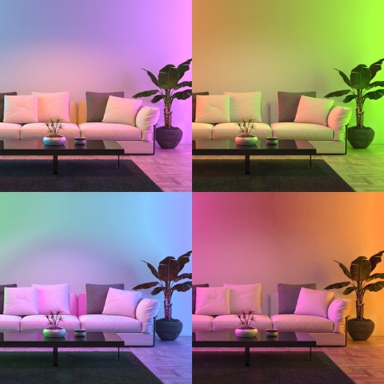 Smart Λάμπα LED Wi-Fi E27 A70 11W RGB+CCT 1200lm Tuya Eko-Light