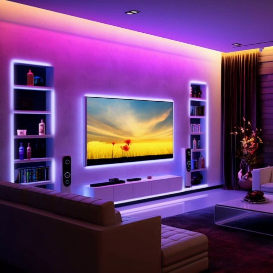 Σετ Ταινίας LED RGB 5m 12W IP55 με Τηλεχειριστήριο και Controller - Eko-Light