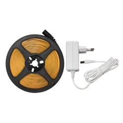 Σετ Ταινίας LED COB 5m 320 LED/m 24V 3000K IP20 με Τροφοδοτικό - Eko-Light