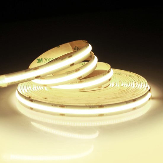 Σετ Ταινίας LED COB 5m 320 LED/m 24V 4000K IP20 με Τροφοδοτικό - Eko-Light