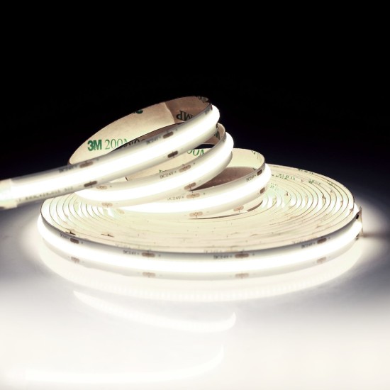 Σετ Ταινίας LED COB 5m 320 LED/m 24V 6500K IP20 με Τροφοδοτικό - Eko-Light