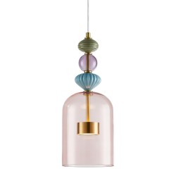 Κρεμαστό Φωτιστικό ARTE 12W LED Ορείχαλκος Multicolor Ø16cm 3000K