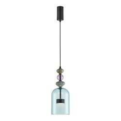 Κρεμαστό Φωτιστικό ARTE 12W LED Μαύρο Multicolor Ø16cm 3000K
