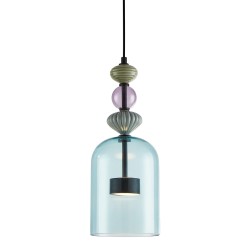 Κρεμαστό Φωτιστικό ARTE 12W LED Μαύρο Multicolor Ø16cm 3000K