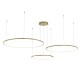Τρίφωτο Κρεμαστό Φωτιστικό LED SATURNO 100W 4000K Χρυσό 180cm - Milagro ML0847 Τρίφωτο Κρεμαστό Φωτιστικό LED SATURNO 100W 4000K Χρυσό 180cm - Milagro ML0847