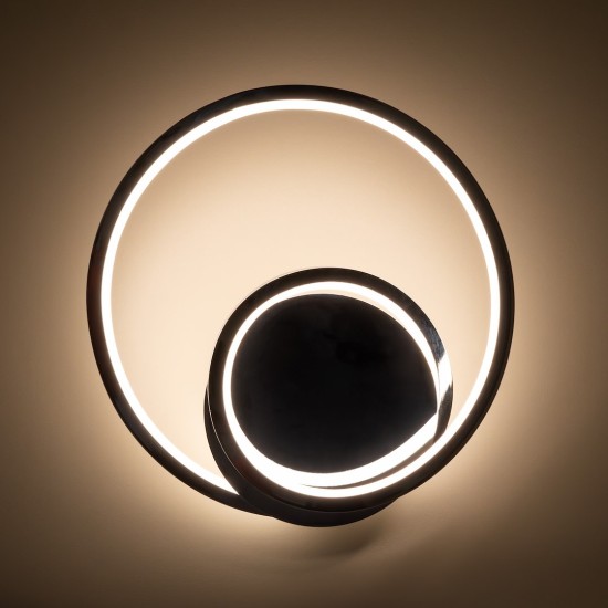 Απλίκα Τοίχου LED Lucero 13W 4000K Χρώμιο Ø23 cm – ML1051 Απλίκα Τοίχου LED Lucero 13W 4000K Χρώμιο Ø23 cm – ML1051