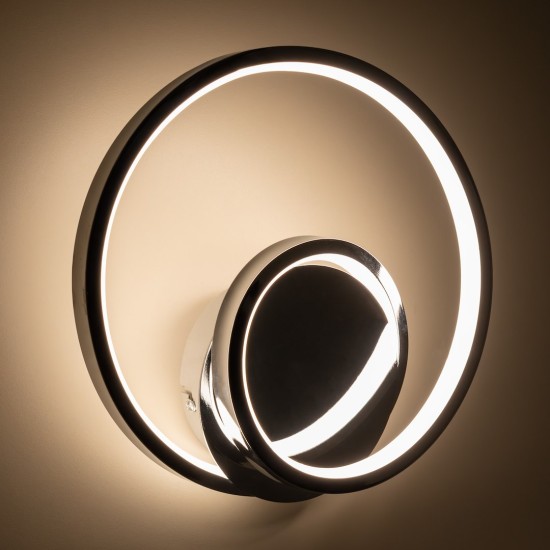Απλίκα Τοίχου LED Lucero 13W 4000K Χρώμιο Ø23 cm – ML1051 Απλίκα Τοίχου LED Lucero 13W 4000K Χρώμιο Ø23 cm – ML1051