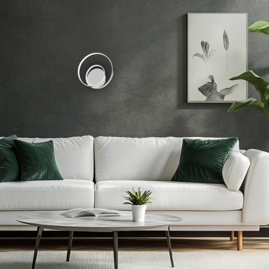 Απλίκα Τοίχου LED Lucero 13W 4000K Χρώμιο Ø23 cm – ML1051 Απλίκα Τοίχου LED Lucero 13W 4000K Χρώμιο Ø23 cm – ML1051