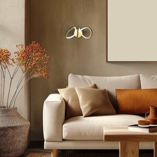 Απλίκα Τοίχου LED Tesoro Gold 15W 4000K Χρυσή – ML1053