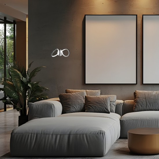 Απλίκα Τοίχου LED Tesoro Chrome 15W 4000K Χρώμιο – ML1054