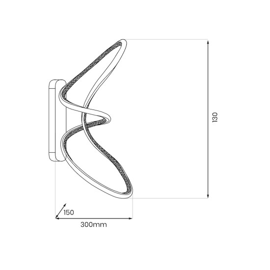 Απλίκα Τοίχου LED Tesoro Chrome 15W 4000K Χρώμιο – ML1054