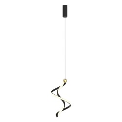 Κρεμαστό Φωτιστικό LED COLIA Μαύρο–Χρυσό 19W 4000K – Milagro