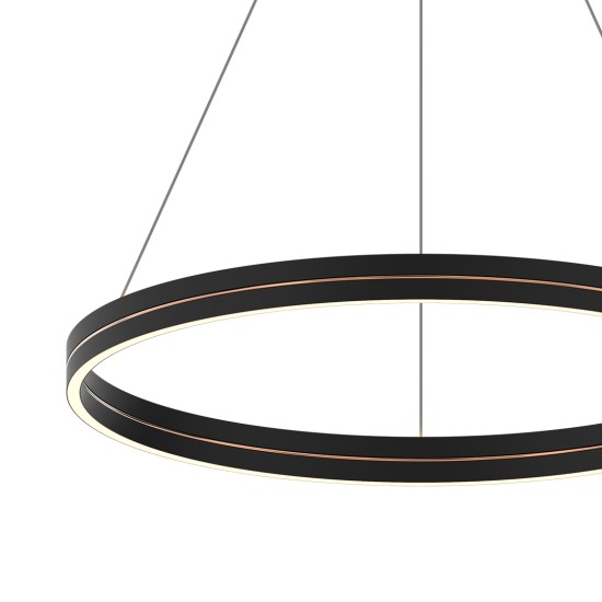 Κρεμαστό Φωτιστικό LED Gravity Μαύρο–Χρυσό 36W 4000K – Milagro ML1183
