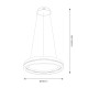 Κρεμαστό Φωτιστικό LED Gravity Μαύρο–Χρυσό 36W 4000K – Milagro ML1183