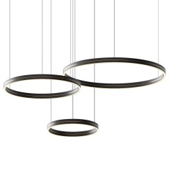 Κρεμαστό Φωτιστικό LED Gravity Μαύρο–Χρυσό 108W 4000K – Milagro ML1185