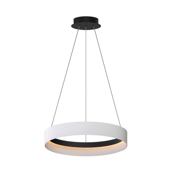 Κρεμαστό Φωτιστικό LED Orbita Λευκό–Μαύρο 52W 4000K – Milagro ML1186