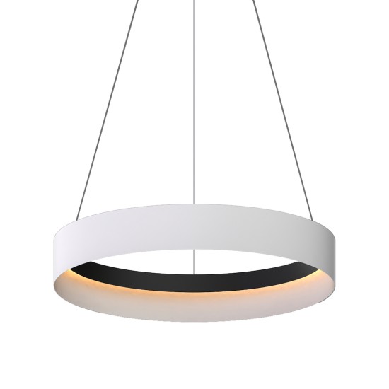 Κρεμαστό Φωτιστικό LED Orbita Λευκό–Μαύρο 52W 4000K – Milagro ML1186
