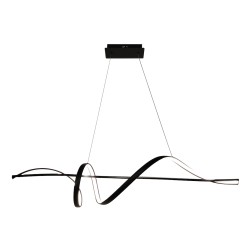 Μοντέρνο Κρεμαστό Φωτιστικό LED SASH 36W Μαύρο