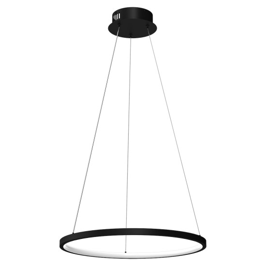 Κρεμαστό Φωτιστικό LED Hoop Μαύρο 27W 4000K – Milagro ML1541