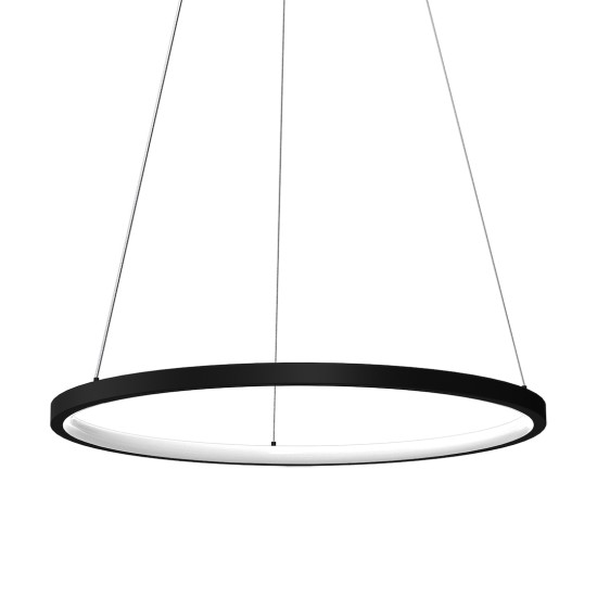 Κρεμαστό Φωτιστικό LED Hoop Μαύρο 27W 4000K – Milagro ML1541