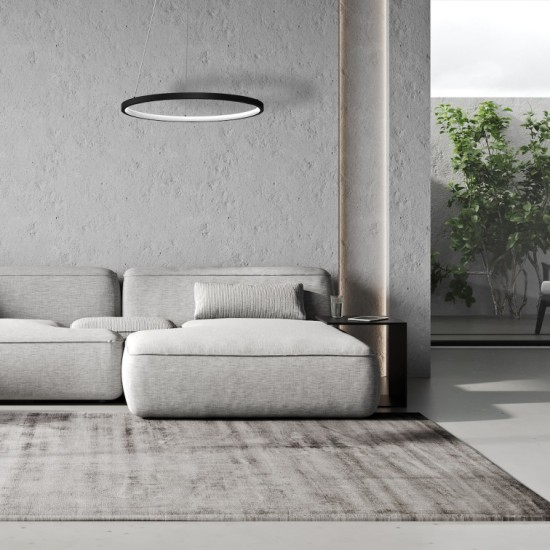 Κρεμαστό Φωτιστικό LED Hoop Μαύρο 27W 4000K – Milagro ML1541