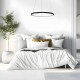 Κρεμαστό Φωτιστικό LED Hoop Μαύρο 27W 4000K – Milagro ML1541