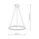 Κρεμαστό Φωτιστικό LED Hoop Μαύρο 27W 4000K – Milagro ML1541