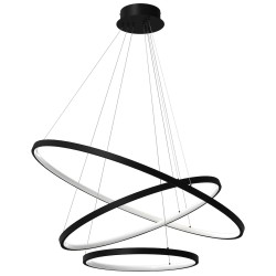 Κρεμαστό Φωτιστικό LED Hoop Μαύρο 93W 4000K – Milagro ML1543