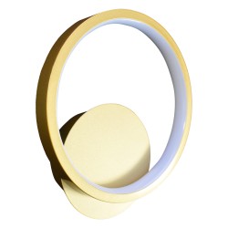 Μοντέρνα LED Απλίκα Τοίχου Hoop Χρυσή 7W 4000K – Milagro ML1544