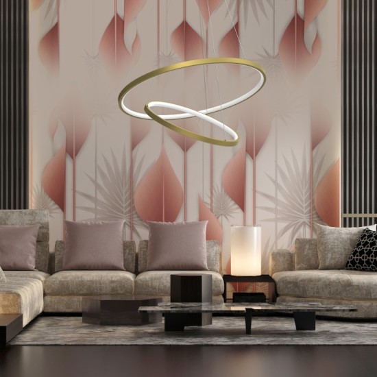 Κρεμαστό Φωτιστικό LED Hoop Χρυσό 51W 4000K – Milagro ML1546