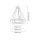 Κρεμαστό Φωτιστικό LED Hoop Χρυσό 93W 4000K – Milagro ML1547