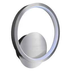 Μοντέρνα LED Απλίκα Τοίχου Hoop Χρωμέ 7W 4000K – Milagro ML1548