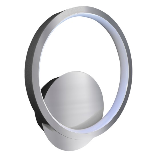 Μοντέρνα LED Απλίκα Τοίχου Hoop Χρωμέ 7W 4000K – Milagro ML1548