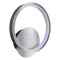 Μοντέρνα LED Απλίκα Τοίχου Hoop Χρωμέ 7W 4000K – Milagro ML1548