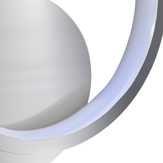 Μοντέρνα LED Απλίκα Τοίχου Hoop Χρωμέ 7W 4000K – Milagro ML1548