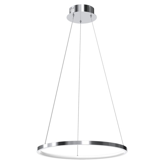 Κρεμαστό Φωτιστικό LED Hoop Χρωμέ 27W 4000K – Milagro ML1549
