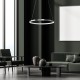 Κρεμαστό Φωτιστικό LED Hoop Χρωμέ 27W 4000K – Milagro ML1549