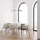 Κρεμαστό Φωτιστικό LED Hoop Χρωμέ 27W 4000K – Milagro ML1549
