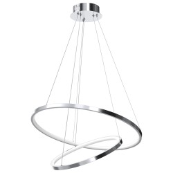 Κρεμαστό Φωτιστικό LED Hoop Χρωμέ 51W 4000K – Milagro ML1550