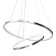 Κρεμαστό Φωτιστικό LED Hoop Χρωμέ 51W 4000K – Milagro ML1550